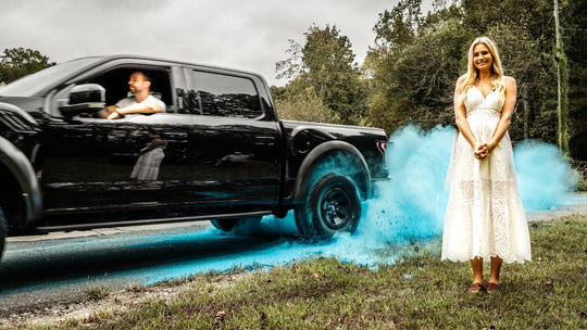 Poof There It Is Sports Gender Reveal Gender Reveal Burnout for Trucks , Cars, Motorcycles, ATV, Dirt Bikes, and more