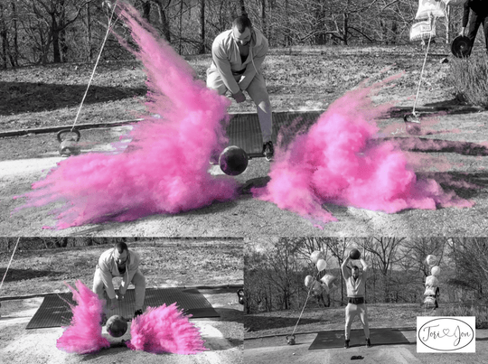 Pink Medicine Ball Gender Reveal