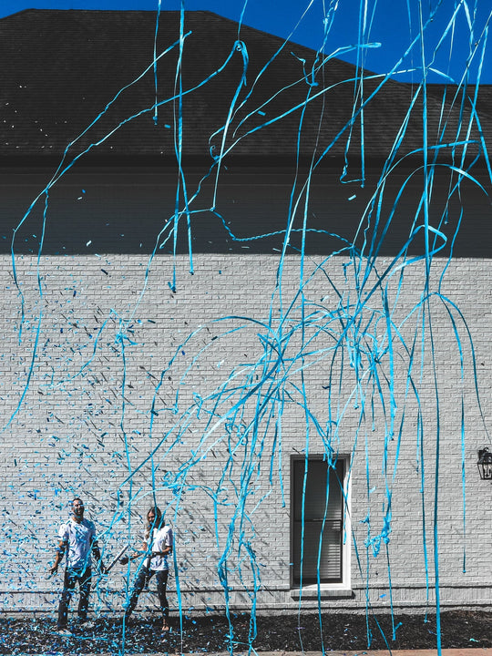 Poof There It Is Cannons Confetti + Streamers Gender Reveal Cannons