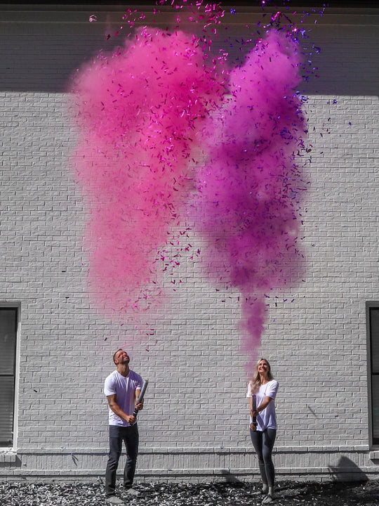 Poof There It Is Cannons Powder + Confetti Gender Reveal Cannons