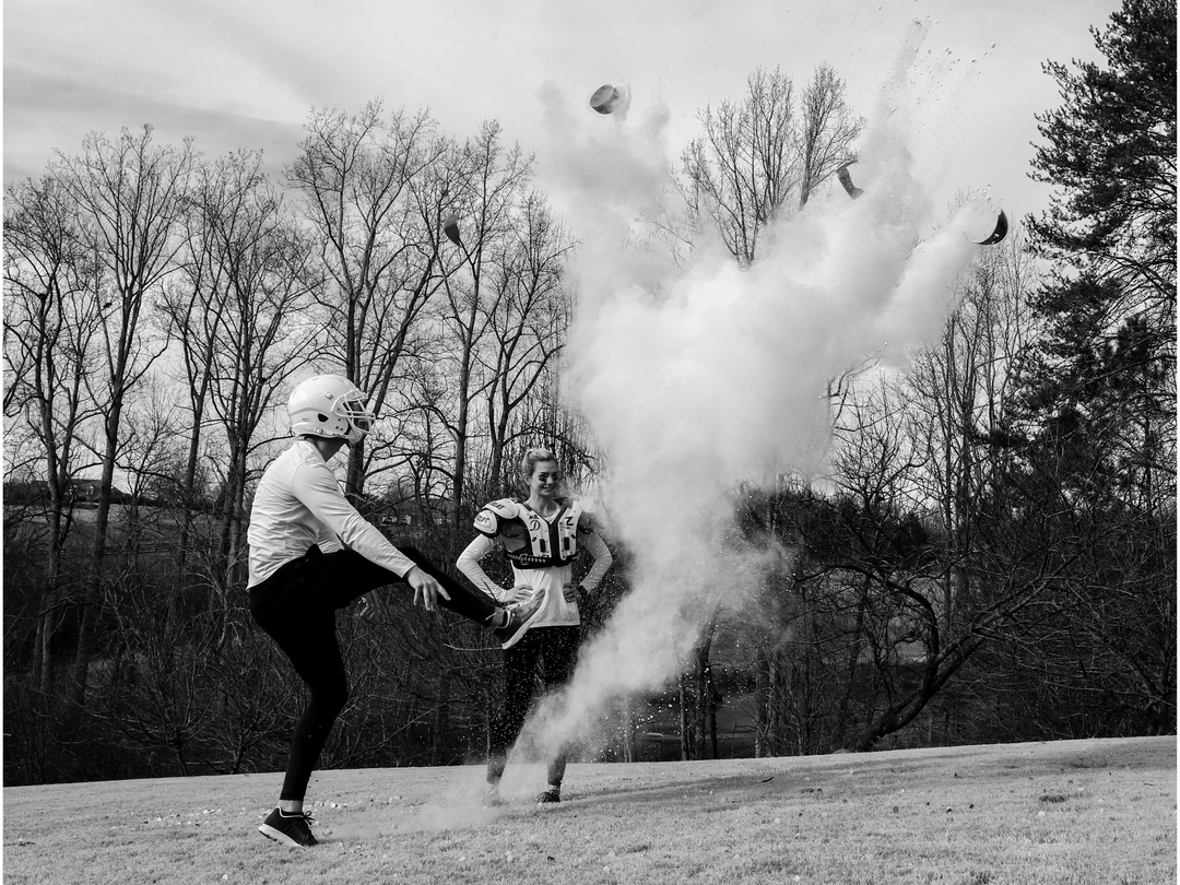 Poof There It Is Sports Gender Reveal Football Gender Reveal
