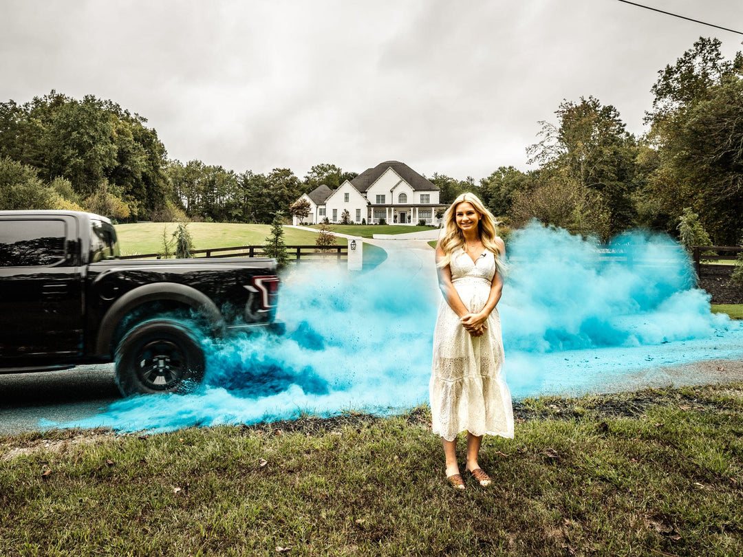 Poof There It Is Sports Gender Reveal Gender Reveal Burnout for Trucks , Cars, Motorcycles, ATV, Dirt Bikes, and more Practice / 1 lb