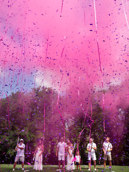 POOF THERE IT IS! Confetti + Powder + Streamers