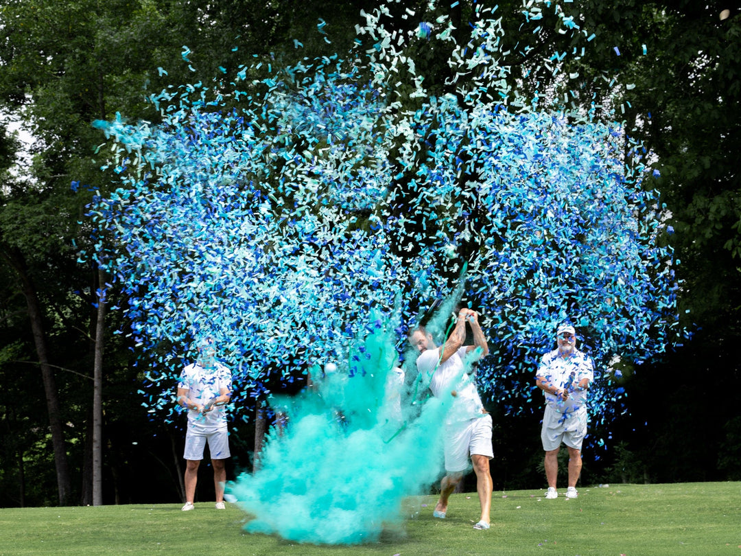 XL Golf Ball Gender Reveal Mint / Powder / No - with Color Indicator
